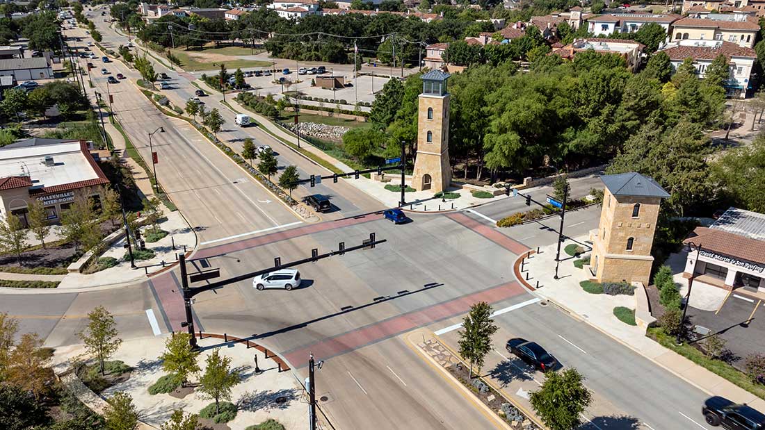 SH26 Streetscape Colleyville Boulevard