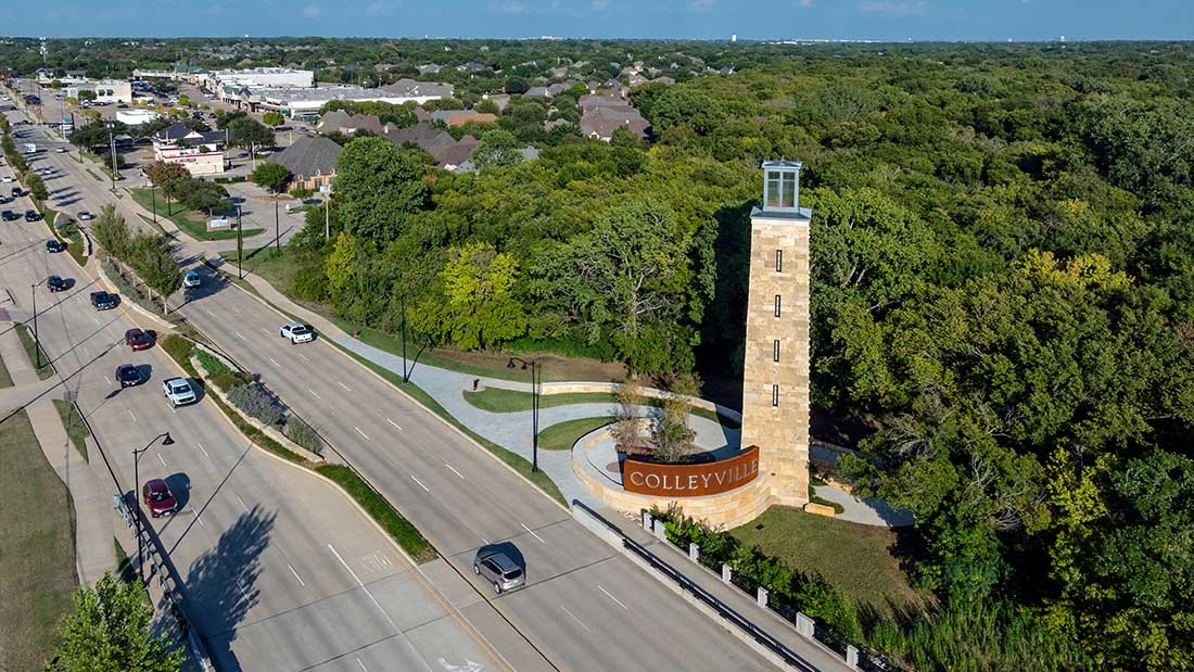 SH26 Streetscape Colleyville Boulevard